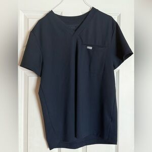 MENS FIGS FORMX LOGAN V NECK TOP SIZE MEDIUM NAVY BLUE SAPPHIRE ROYAL WINNING